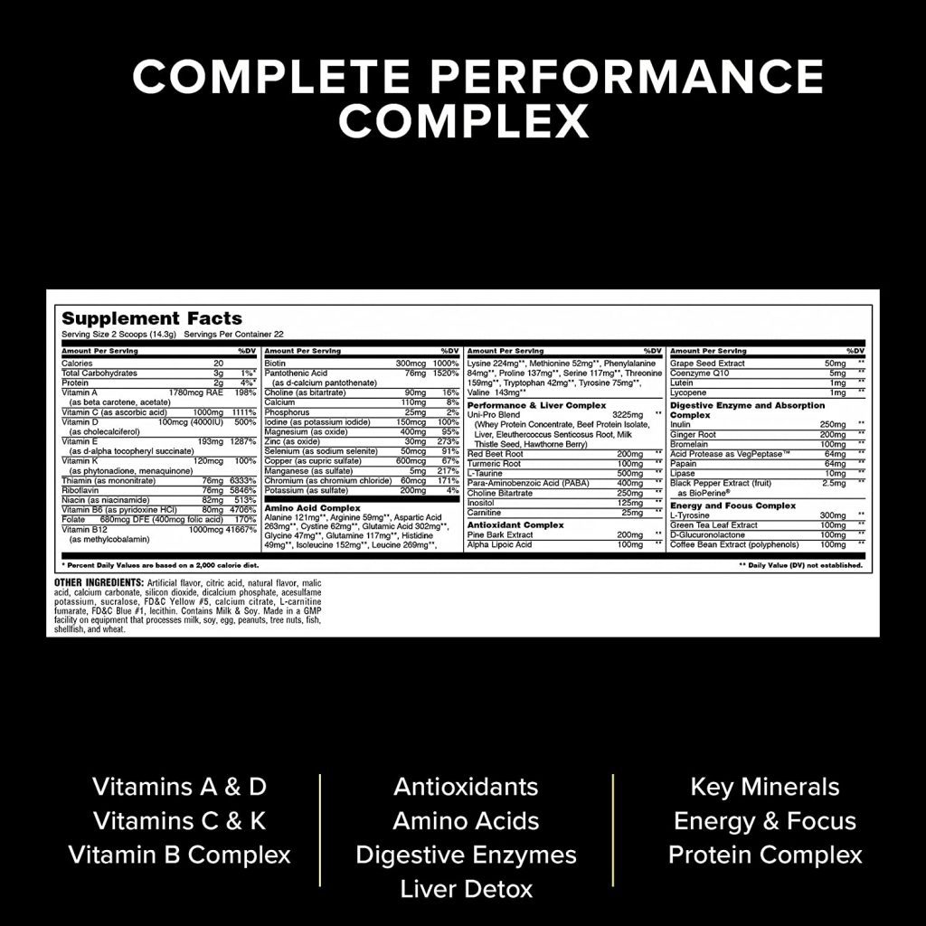 Animal pak – 44 doses - proteine tunisie | boutique de vente de proteine en tunisie