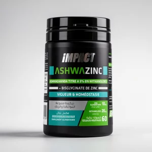 AshwaZinc | 60 Gélules | Impact Sport Nutrition